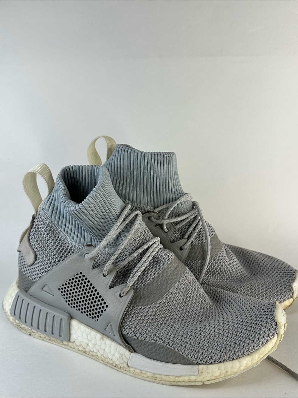 adidas NMD XR1 Primeknit Grey Boost Sneakers Size 9